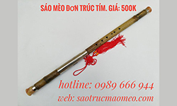  Sáo mèo đơn trúc tím loại Xịn